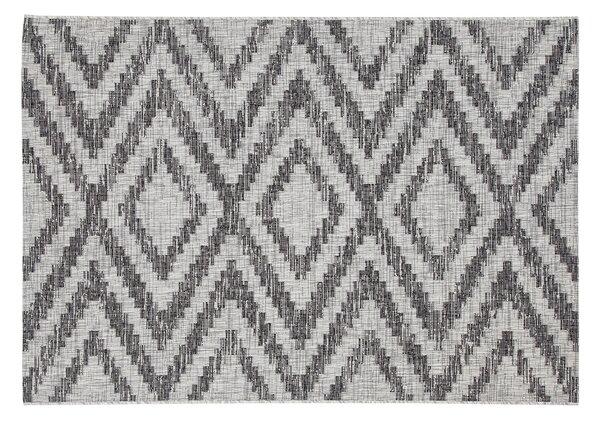 Tappeto da esterni a motivi geometrici grigio 160 x 230 cm LUDI