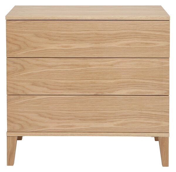 Comò scandinavo 3 cassetti legno chiaro FREDDY