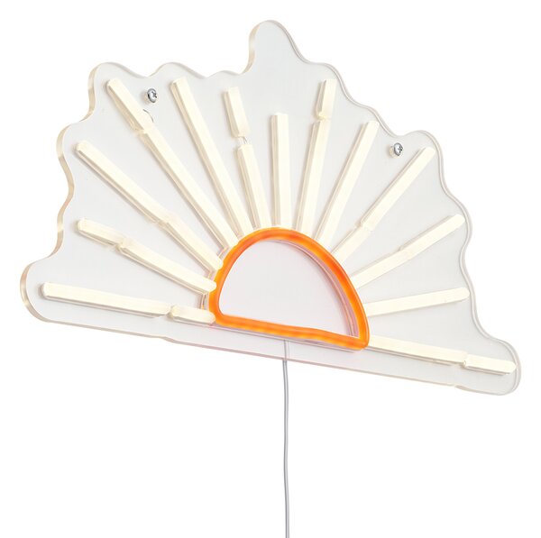Lampada da parete al neon bianco caldo con arancione incl. LED - Sunset