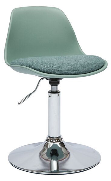 Sedia da ufficio per bambini design verde grigio STEEVY