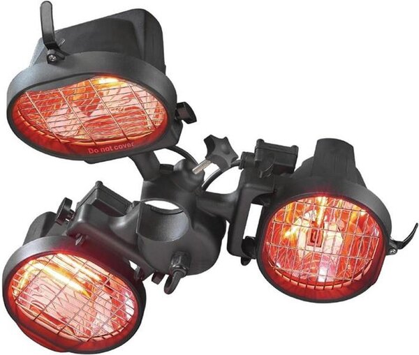 Stufa elettrica da esterno Eurom per ombrelloni 1500W