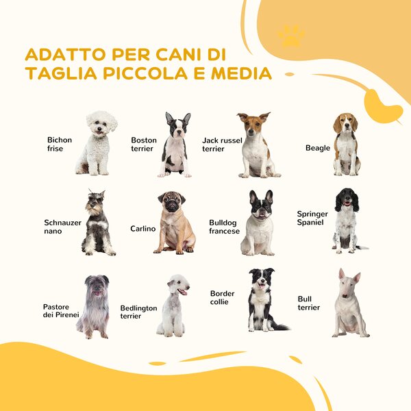 PawHut Cancellino per Cani Pieghevole con 3 Pannelli e Piedini Triangolari, 210x70 cm, Legno Naturale | Aosom Italy