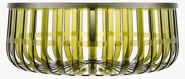 Tavolino rotondo con vano contenitore Panier