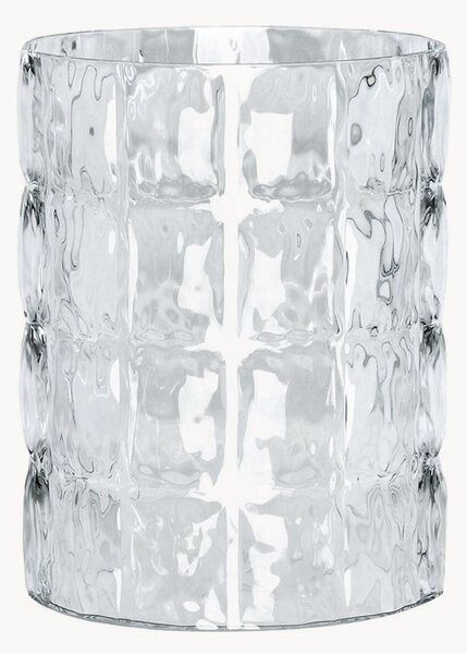Vaso in vetro soffiato Matelasse, alt. 30 cm