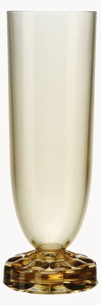 Set di 4 bicchieri champagne con scanalatura in rilievo Jellies