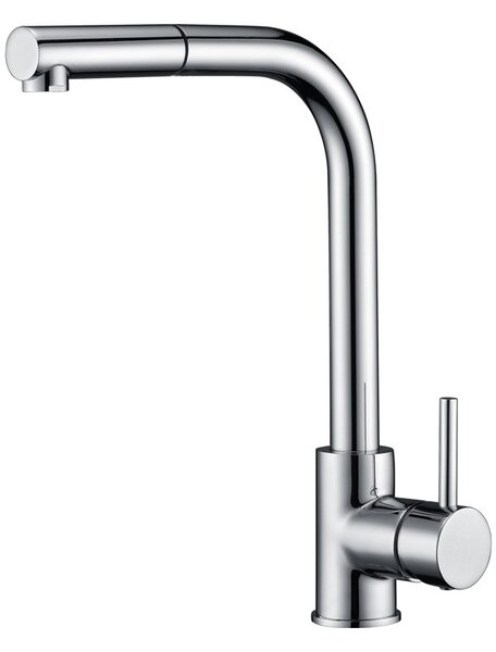 IMEX Rubinetto Cucina Miscelatore con Doccetta Estraibile Monocomando colore Cromo - GCE006 Malta