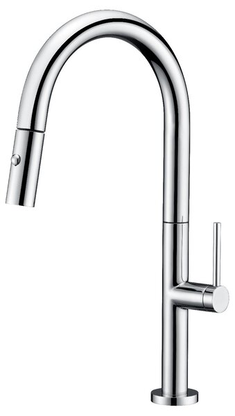 IMEX Rubinetto Cucina Miscelatore con Doccetta Estraibile Monocomando colore Cromo - GCE017 Samoa