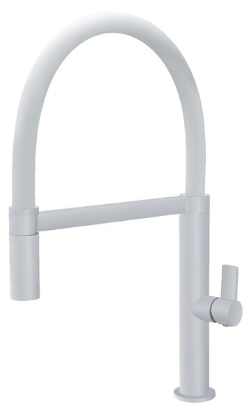 IMEX Rubinetto Cucina Miscelatore Monocomando con Corpo Flessibile colore Bianco - GCE014 Laos