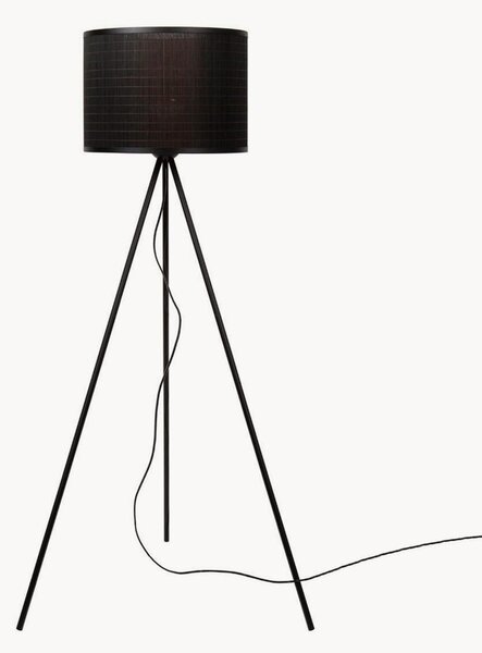 Lampada da terra con paralume in bambù Tagalog