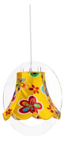 Emporium stella lampada a sospensione per cameretta dei bambini, finiture giallo fiori, voltaggio lampada a sospensione ø40 cm