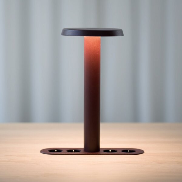 Lampada da tavolo NOMAD LAMP 02, rosso scuro, 32 cm NOMAD COLLECTION, NOMAD LAMP 02, dimmerabile, Rosso, Soggiorno, Alluminio, Design