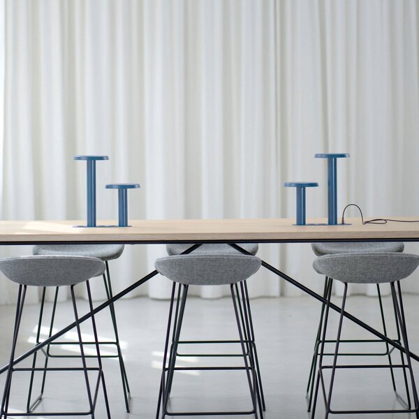 Lampada da tavolo NOMAD LAMP 02, blu, 32 cm NOMAD COLLECTION, NOMAD LAMP 02, dimmerabile, Blu, Soggiorno, Alluminio, Design