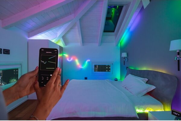 Twinkly TWL100STW-BEU - LED RGB Striscia dimmerabile LINE 100xLED 1,5 m Wi-Fi