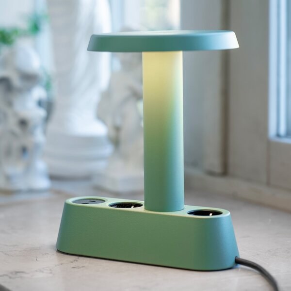 Lampada da tavolo NOMAD LAMP 01, verde, 19 cm NOMAD COLLECTION, NOMAD LAMP 01, dimmerabile, Verde, Soggiorno, Alluminio, Design