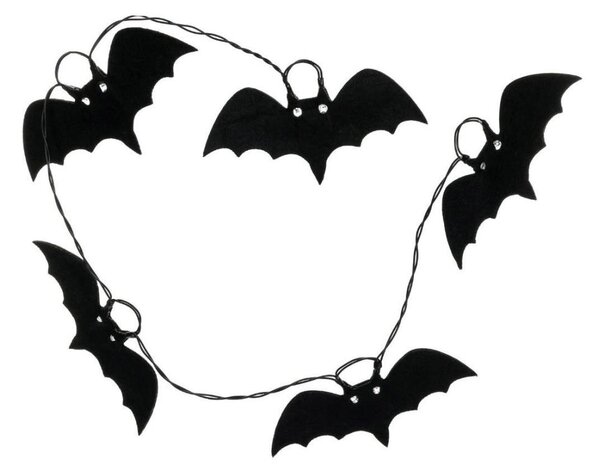 Retlux - Catena luci LED decorativa HALLOWEEN 10xLED/2xAA/bianco caldo 1,3m pipistrelli