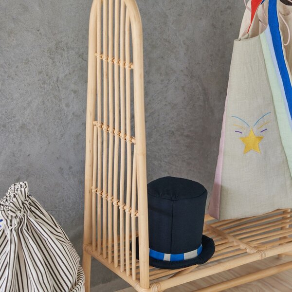 Cesta per giochi da bambino blu/color crema in tessuto ø 34x52 cm Koya – OYOY Mini