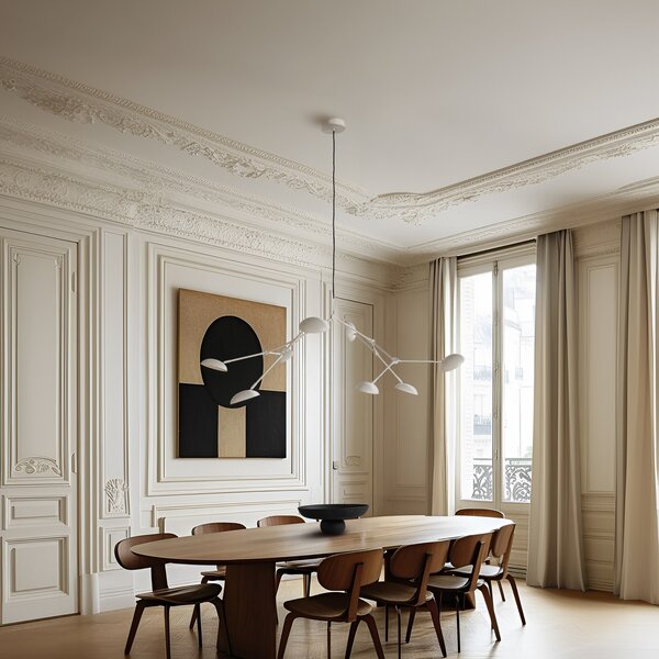 Lampadari 101 COPENHAGEN, Drop, Bianco, Corridoio, Alluminio, Design