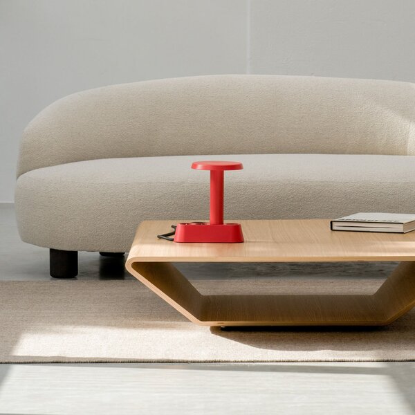 Lampada da tavolo NOMAD LAMP 01, rosso chiaro, 19 cm NOMAD COLLECTION, NOMAD LAMP 01, dimmerabile, Rosso, Soggiorno, Alluminio, Design