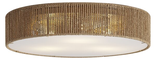 Plafoniera Japandi naturale con paralume 46cm 3 luci - Luz