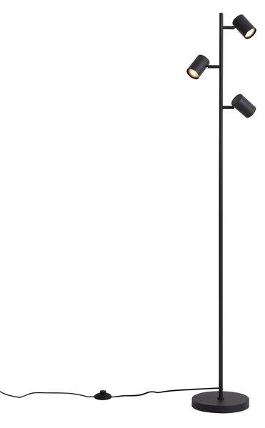 Lampada da terra moderna nera 3 luci - Jeana