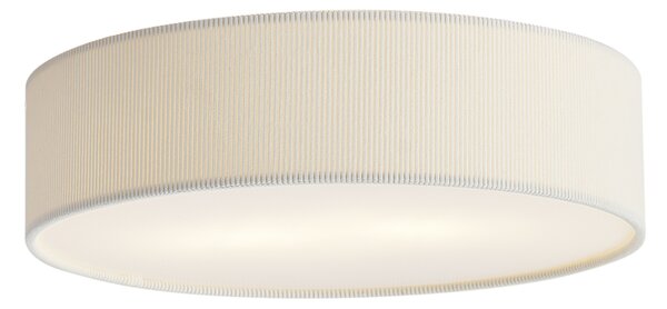 Plafoniera moderna bianca con paralume in velluto 38cm 2 luci - Luz