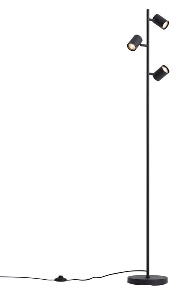Lampada da terra moderna nera 3 luci - Jeana