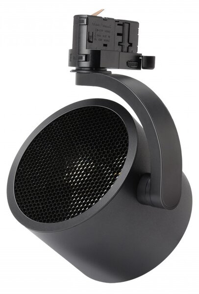 Faro AR111 per binario Trifase Nero