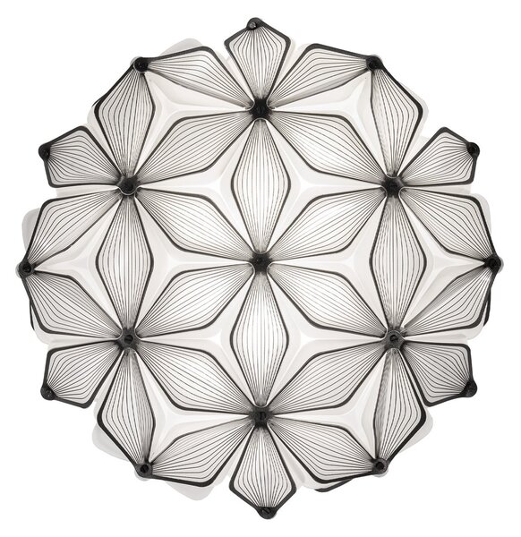 Plafoniera Slamp, C'EST LA VIE, dimmerabile, Nero, Soggiorno, Plastica, Design