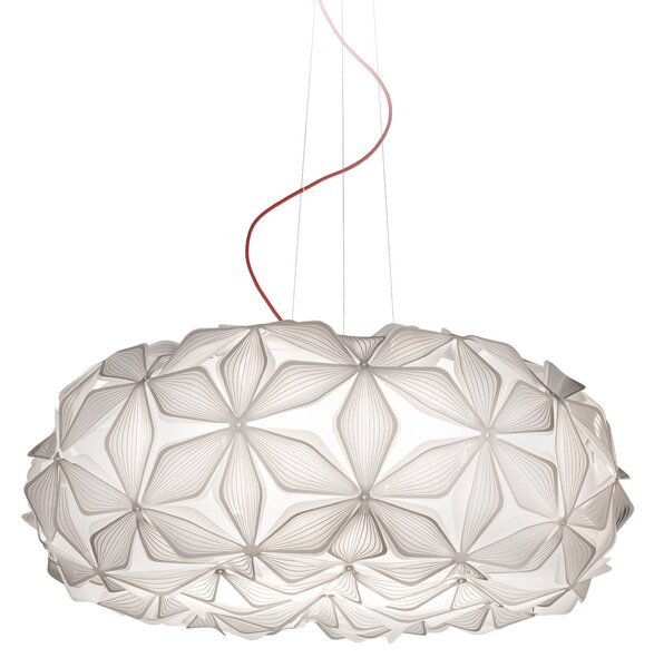 Lampada a sospensione Slamp, C'EST LA VIE, dimmerabile, Bianco, Soggiorno, Plastica, Design