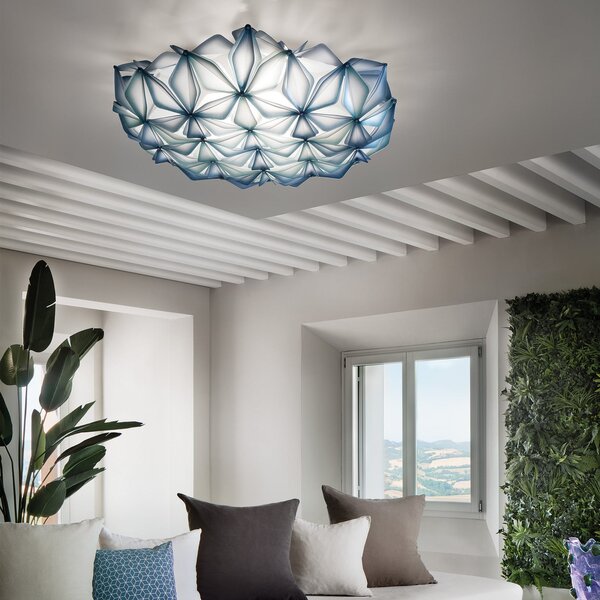 Plafoniera Slamp, La Vie, dimmerabile, Blu, Soggiorno, Plastica, Design