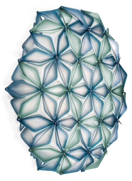 Plafoniera Slamp, La Vie, dimmerabile, Blu, Soggiorno, Plastica, Design