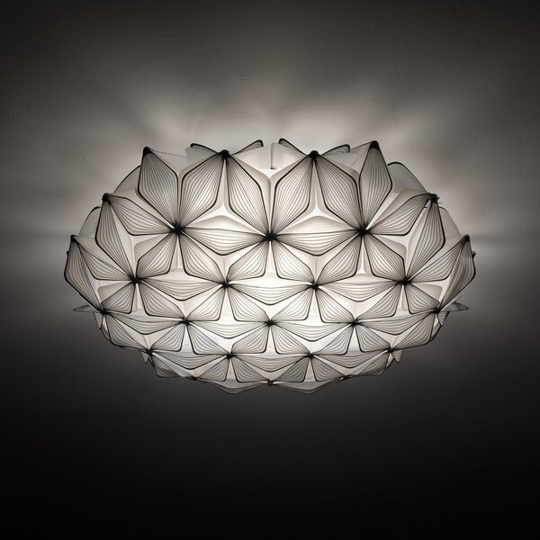 Plafoniera Slamp, C'EST LA VIE, dimmerabile, Nero, Soggiorno, Plastica, Design