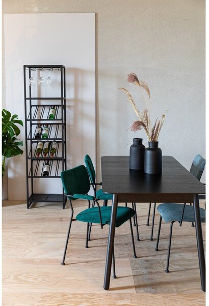 Portabottiglie in metallo nero per 20 bottiglie, 48x180 cm Cantor - Zuiver