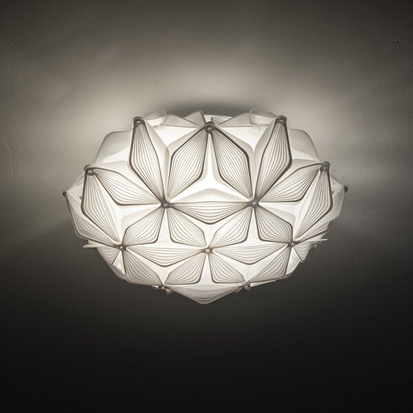 Plafoniera Slamp, C'EST LA VIE, dimmerabile, Bianco, Soggiorno, Plastica, Design