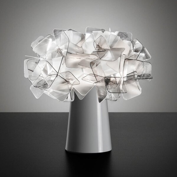 Lampade da tavolo Slamp, Clizia, dimmerabile, Grigio, Soggiorno, Plastica, Design