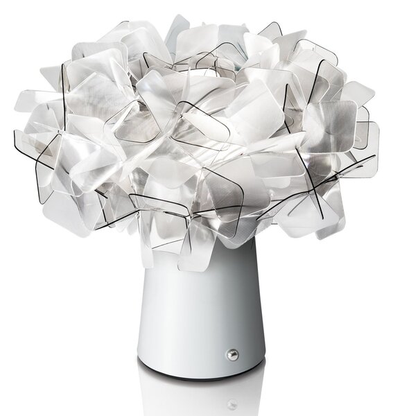 Lampade da tavolo Slamp, Clizia, dimmerabile, Grigio, Soggiorno, Plastica, Design