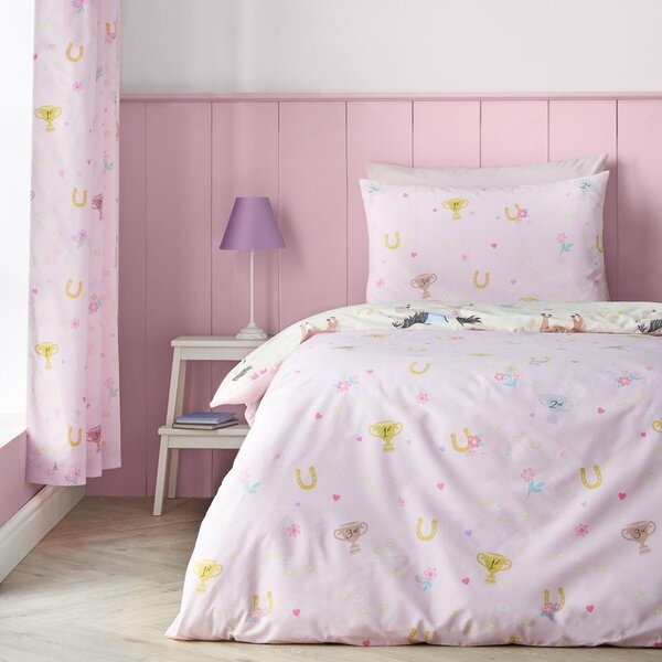 Tenda per bambini color crema 2 pz 168x183 cm Happy Horses – Catherine Lansfield