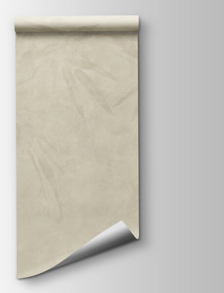Carta da parati Sfondo bianco con foglie di bambù, Carta da parati bambù, Carta da parati popolare, t00676 - Tapeko.it