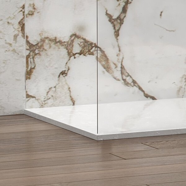 Kamalu box doccia walk in 80x140cm vetro 8mm anticalcare kw4000