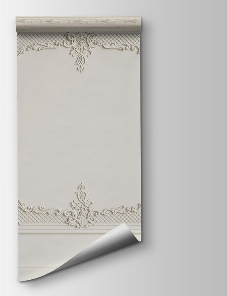 Carta da parati Parete con pareti bianche, Carta da parati effetto boiserie, Carta da parati popolare, u72604 - Tapeko.it