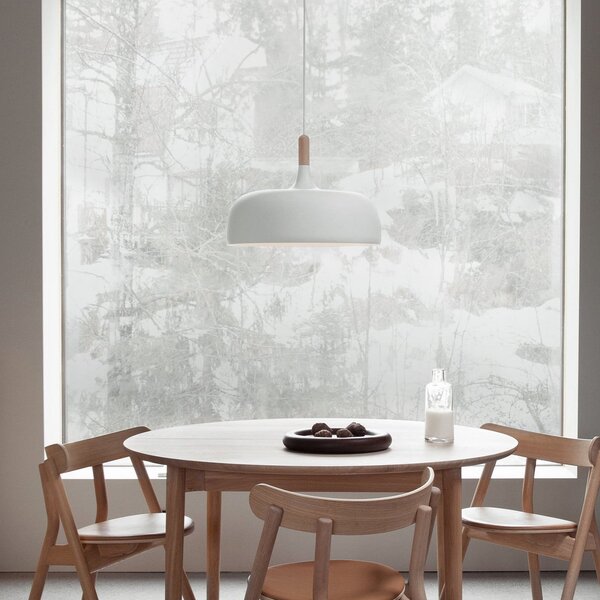 Lampada a sospensione Northern, Acorn, Bianco, Soggiorno, Metallo, Design