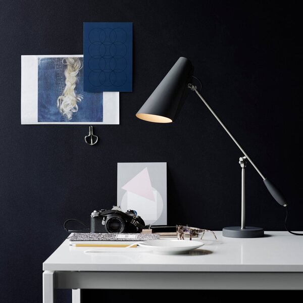 Lampade da tavolo Northern, Birdy, Grigio, Soggiorno, Metallo, Design