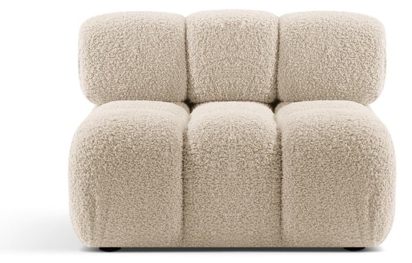 Modulo divano in bouclé beige (parte centrale) Bellis - Micadoni Home