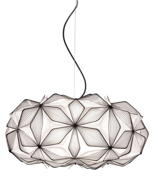 Lampada a sospensione Slamp, C'EST LA VIE, dimmerabile, Nero, Soggiorno, Plastica, Design