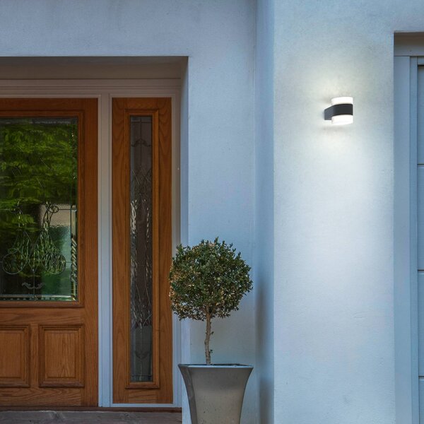 OSRAM Applique da esterni a LED ENDURA STYLE PUCK, Alluminio / Grigio / Zincato, Alluminio, Moderno, Applique LED da esterni