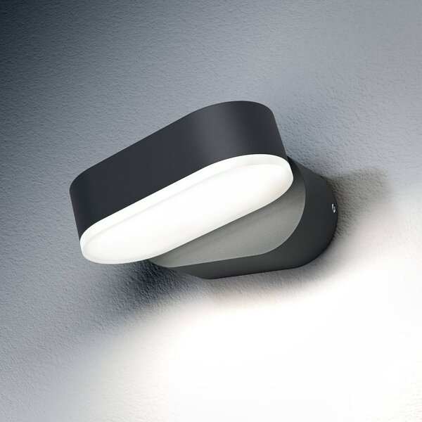 OSRAM Applique da esterni a LED ENDURA STYLE MINI, Alluminio / Grigio / Zincato, Alluminio, Moderno, Applique LED da esterni