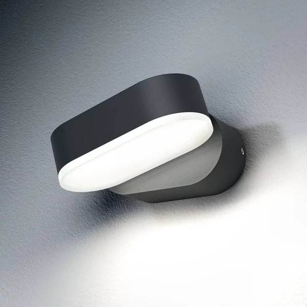 OSRAM Applique da esterni a LED ENDURA STYLE MINI, Alluminio / Grigio / Zincato, Alluminio, Moderno, Applique LED da esterni