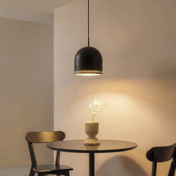 Lampada a sospensione Oura NOLA, dimmerabile, Nero, Soggiorno / Sala da pranzo, Metallo, Scandinavo, Lampada a sospensione