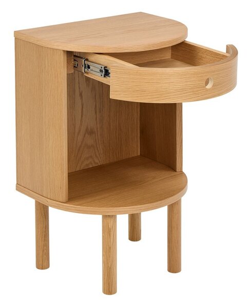Comodino colore naturale chiaro con effetto rovere Paron – Actona