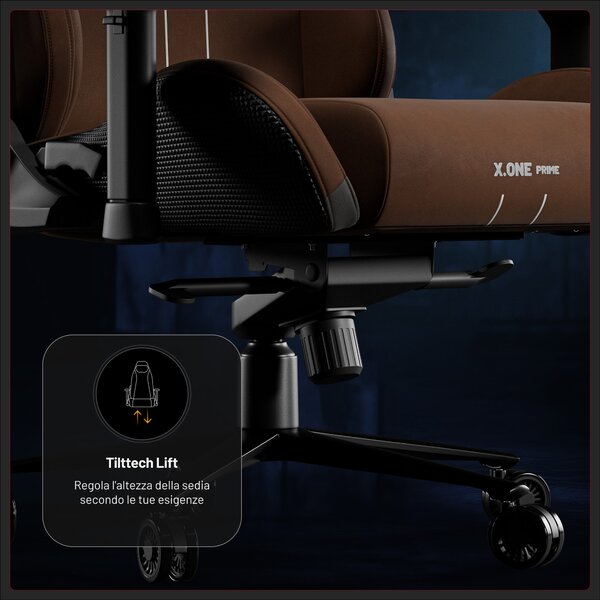 Sedia gaming in tessuto marrone, Normal Size: Diablo X.One Prime Cinnamon Brown